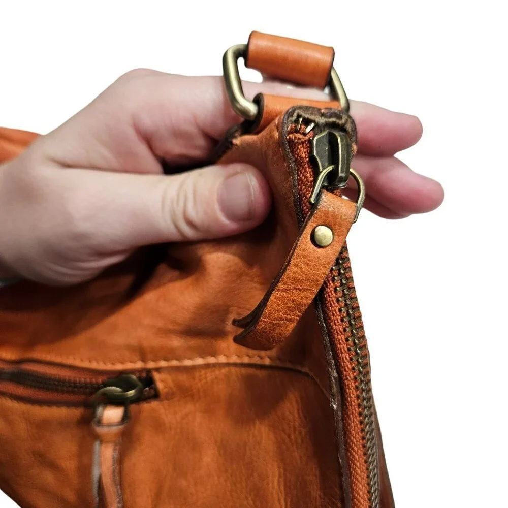 Kiko Leather Hobo Bag Tassel Zipper Fringe‎ Detailing Autumn Boho Chic Festival